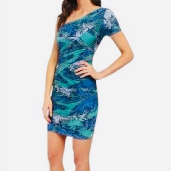 Beautiful brand new BCBG Mia one-shoulder cocktail dress - Picture 4 of 16